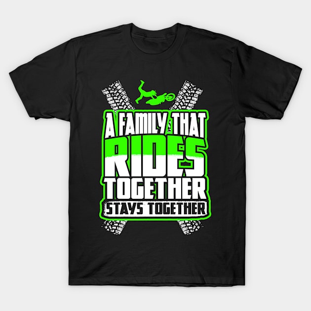 Rides Together Stays Together T-Shirt by egawab